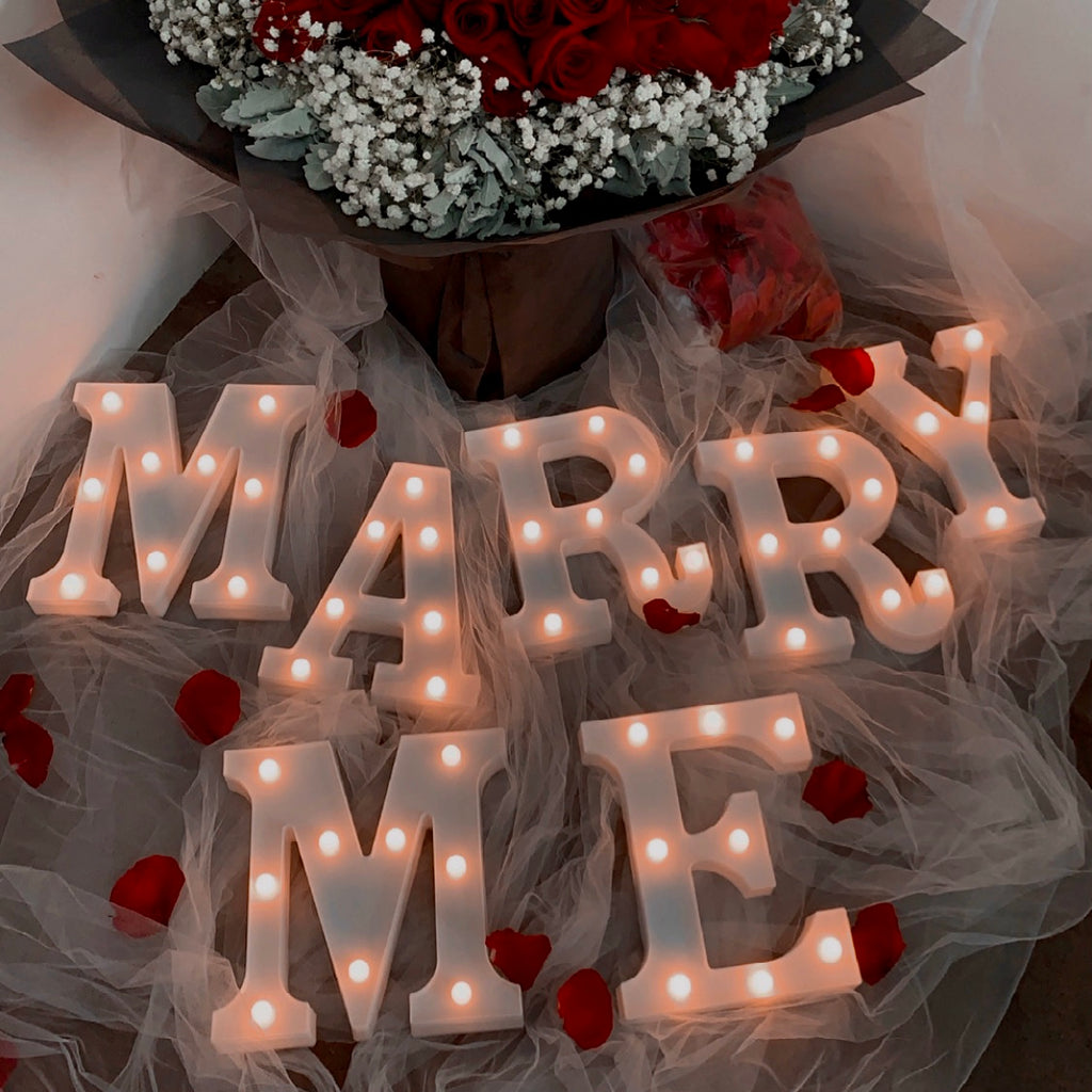 MARRY ME lighted blocks (batteries included)
