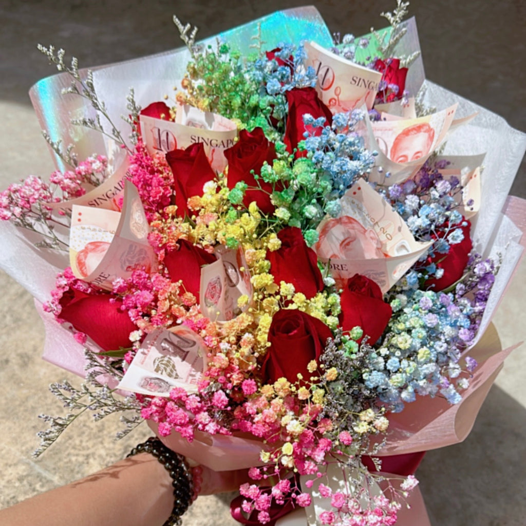 Ruby Notes (10 x $10, 10 red roses)