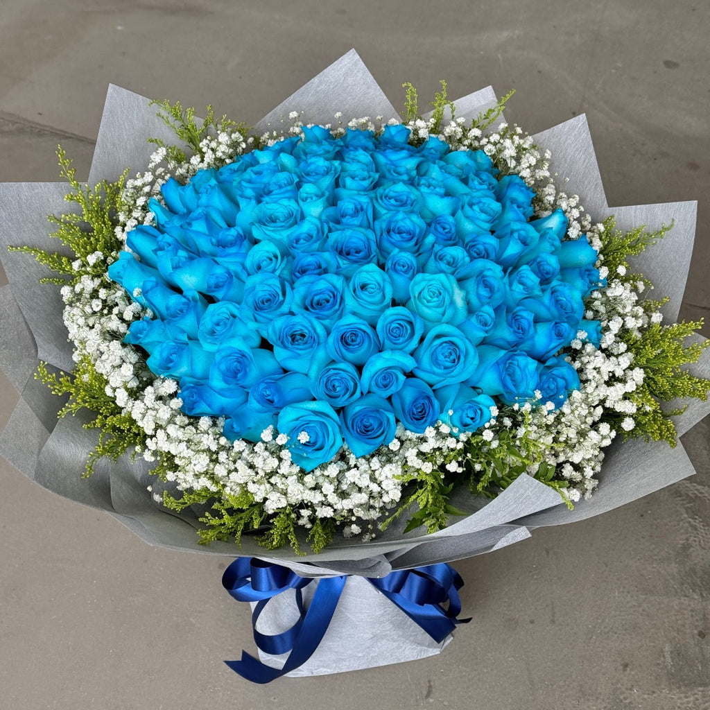 99 Roses - Blooming Love (Blue Roses)