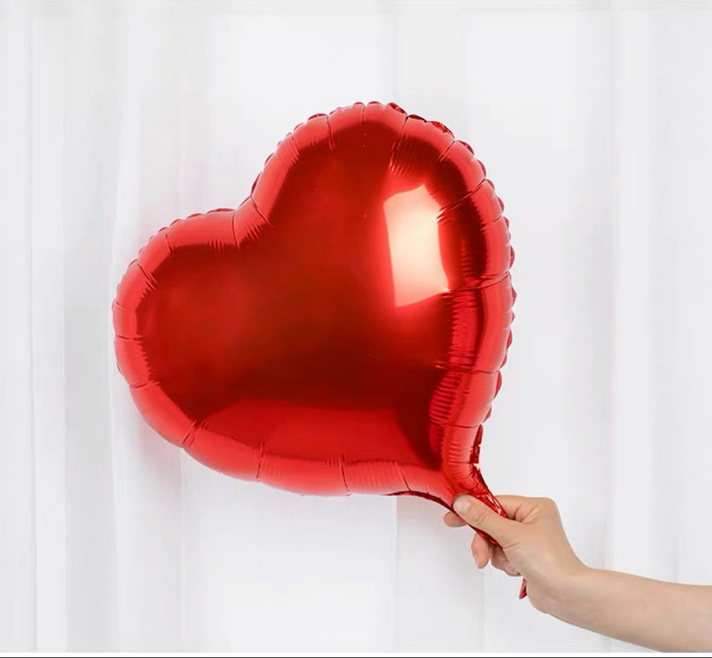 Heart Helium Foil Balloon (18") - Red