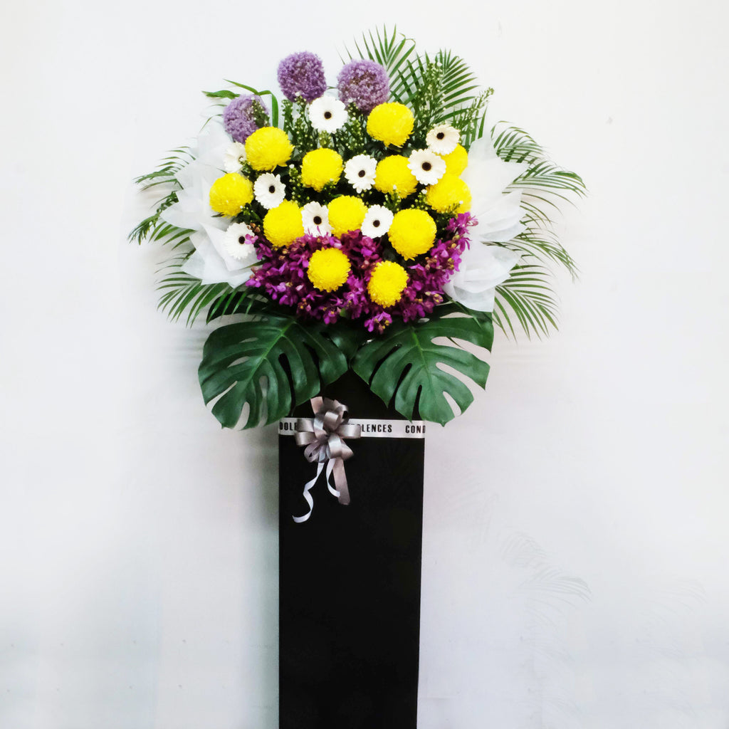 Condolence Wreath - Mauve Solace