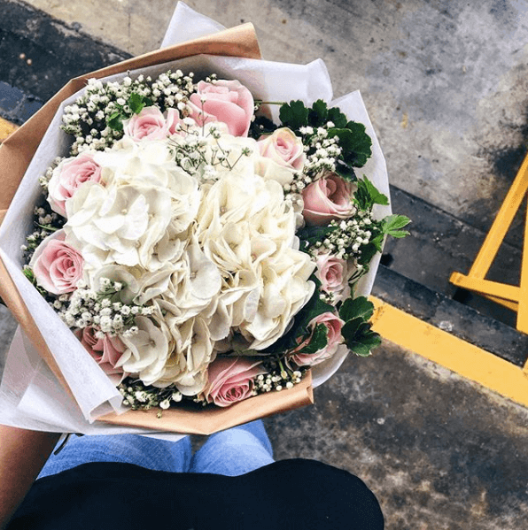 Everlasting Innocence (9 Pink Roses)