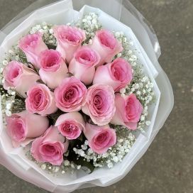 Princess Roselle (15 Pink Roses)