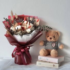 Bella - Rossa (3 Preserved Red Rose)