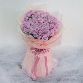 99 roses - blooming love (enchanting purple)