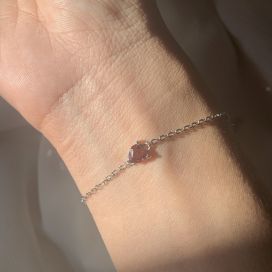 Sweetheart Bracelet - Garnet