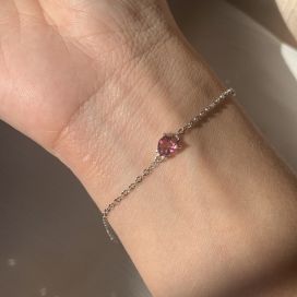 Sweetheart Bracelet - Pink Tourmaline