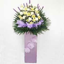 Condolences Wreath Flowers - Peaceful Salvation