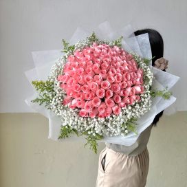 99 Roses - Blooming Love (Pink Roses)