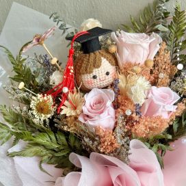 Valerie - Pink (3 Preserved Roses)