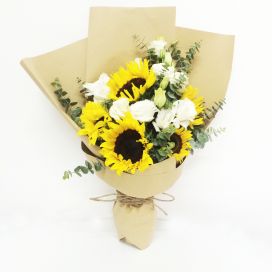 Summer Solstice (5 Sunflowers)