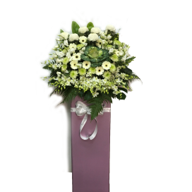 Sympathy Flowers - Pearly Benevolence